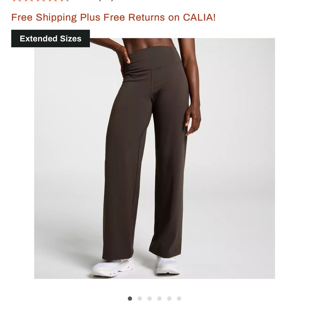 CALIA by Carrie Underwood Wide-Leg Pants in Dark Brown size M